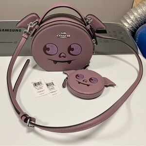 Coach Halloween Bat Crossbody and coin purse